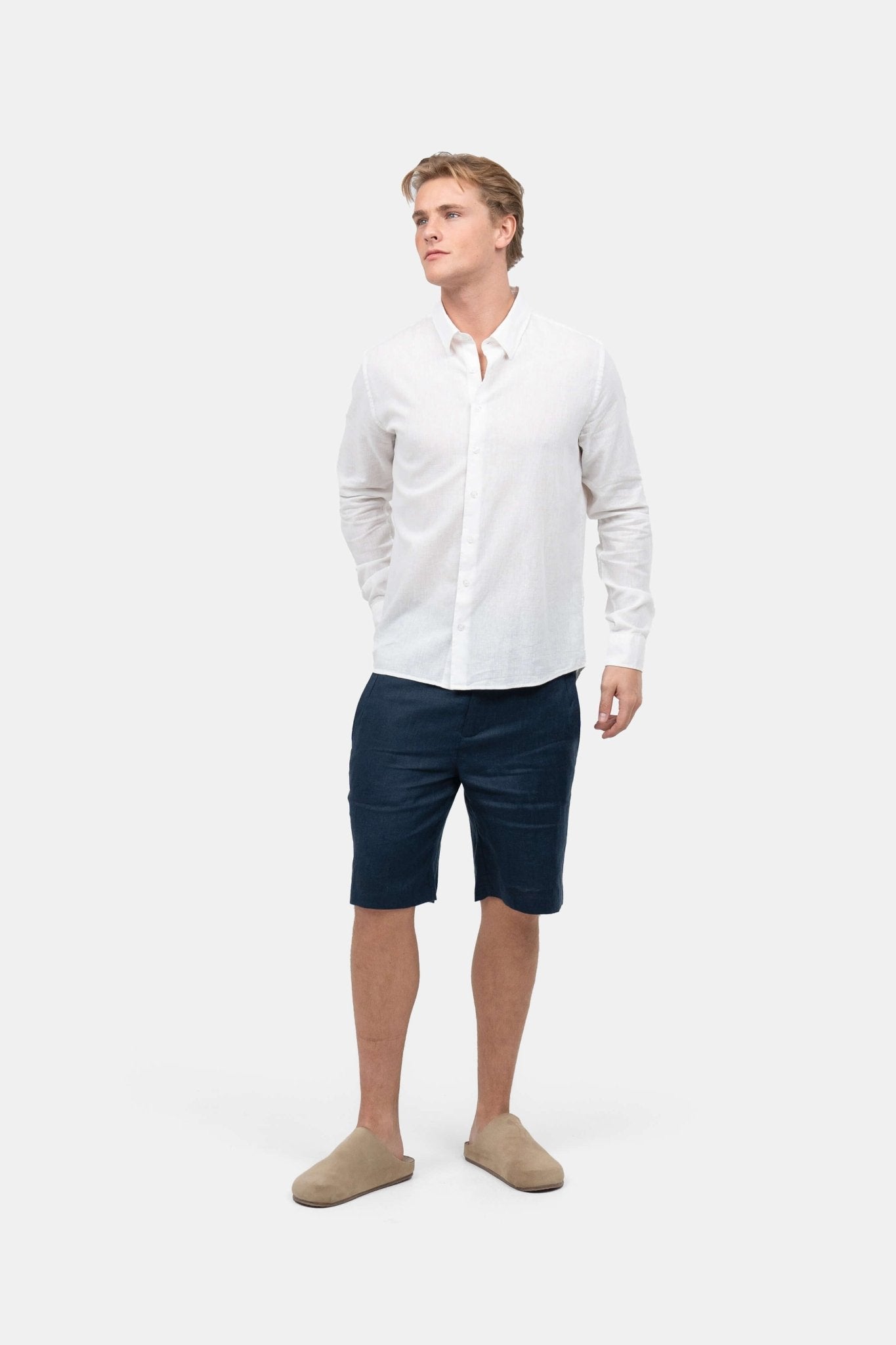 Hørshorts Navy | Skagen-clothing.dk